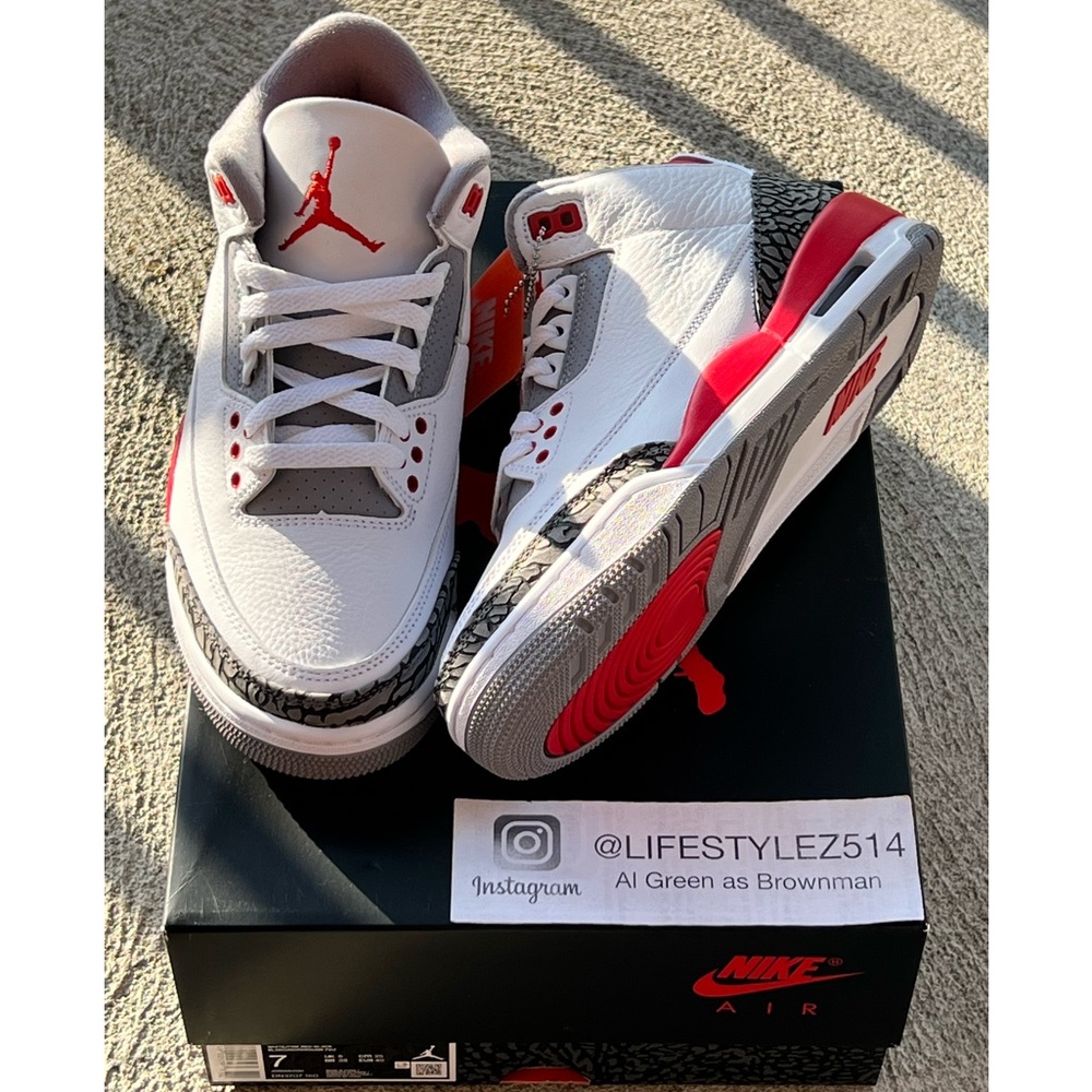 Air Jordan 3 Fire Red 7